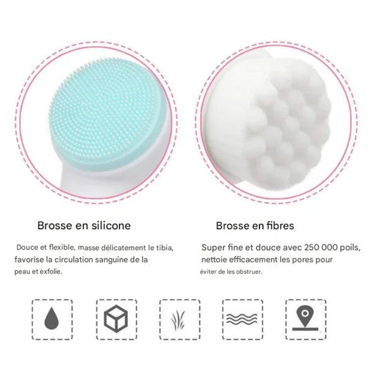 Brosse NETTOYANTE DOUBLE FACE